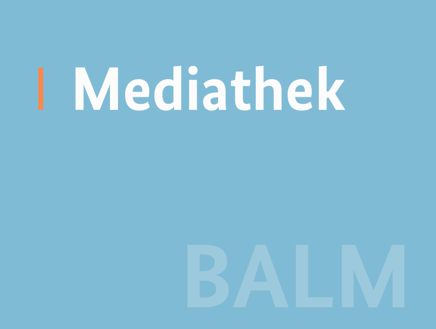 Kachel Mediathek hellblau