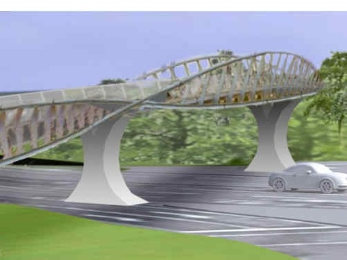 Fahrradbrücke im Bereich Terminal 2 zur Verbesserung der Nahmobilität